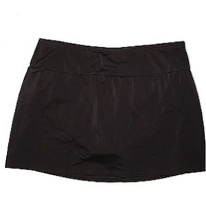 Land’s End Women’s Tummy Control Swim Skirt, Swim Bottoms, dark brown, size 20W